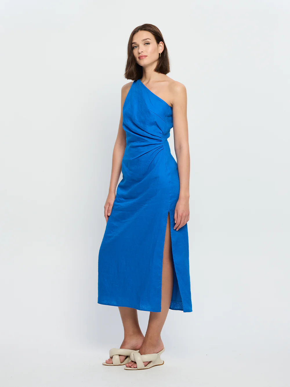 Addison Midi Dress - Cobalt