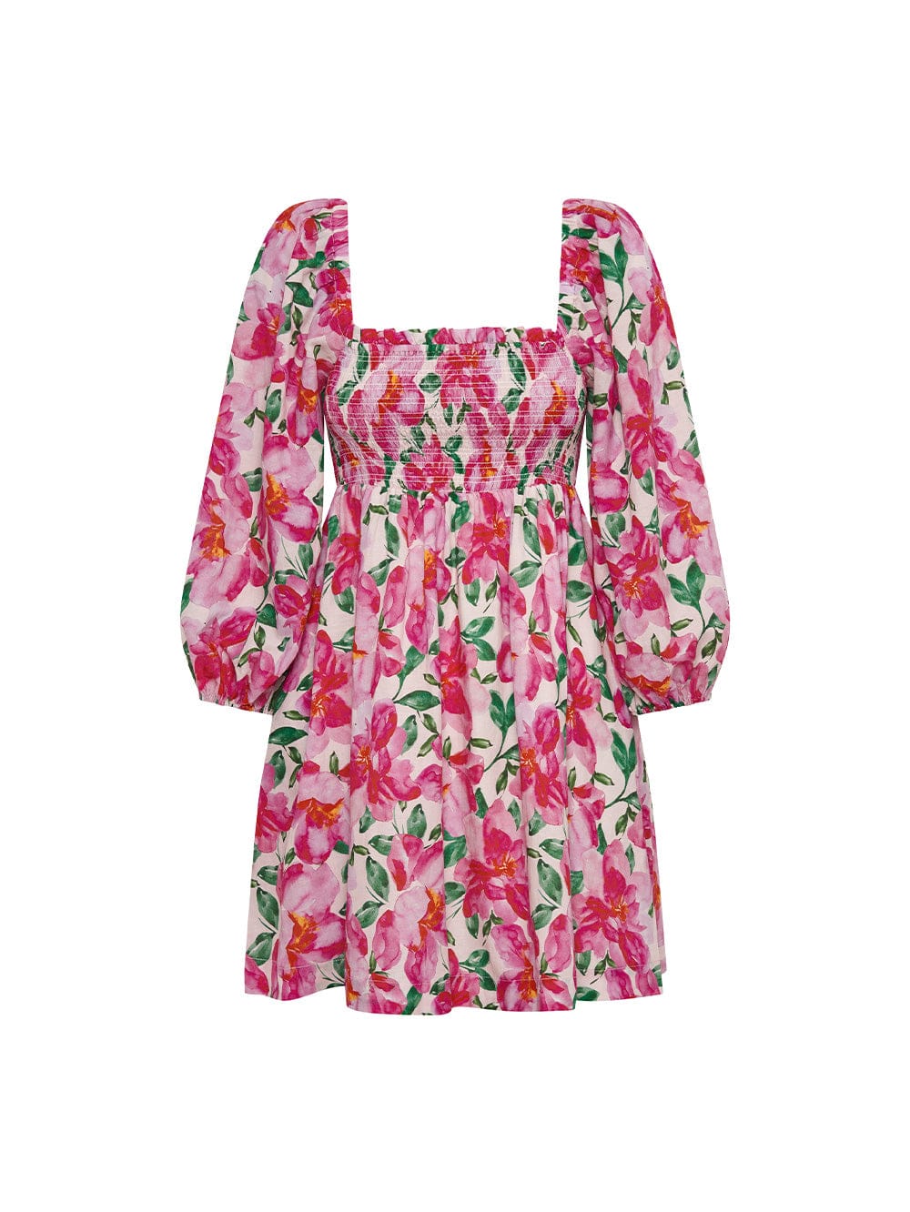 Antonia Shirred Mini Dress - Image 6