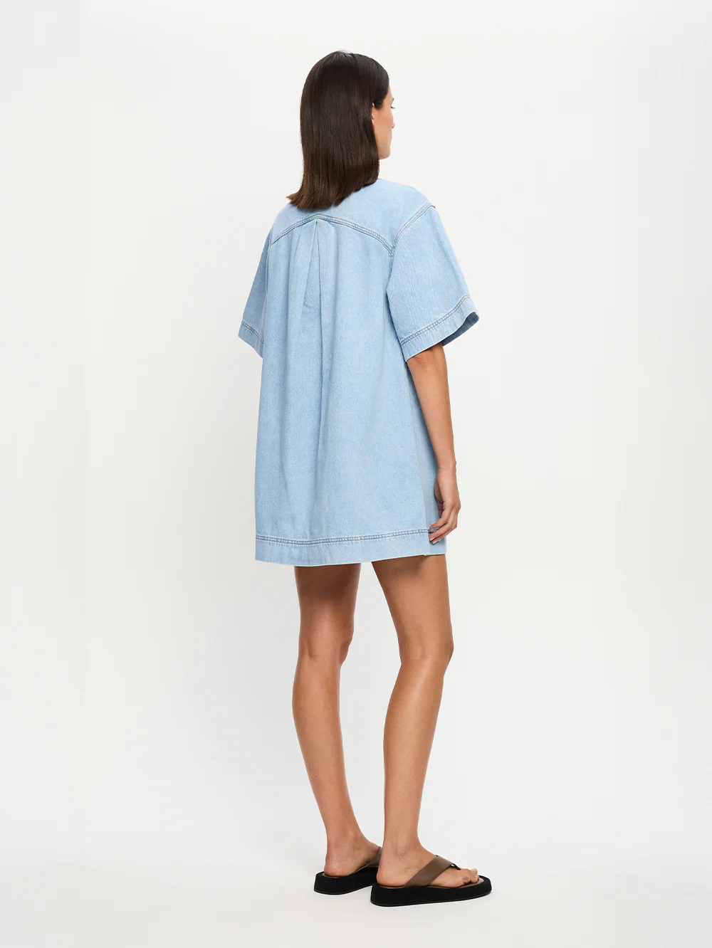 Avery Denim Mini Dress - Image 3