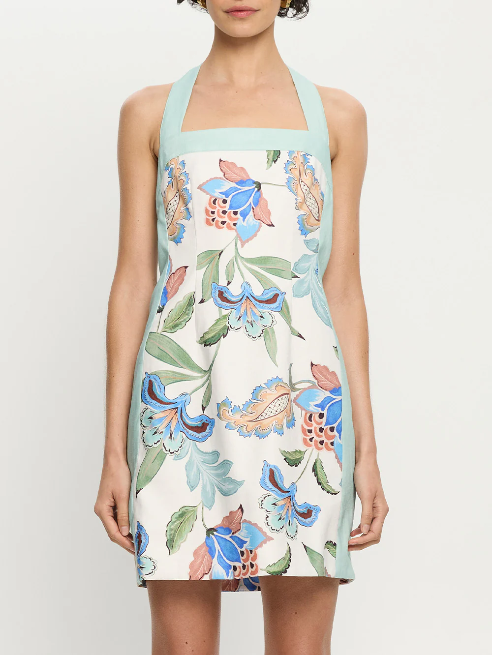 Azure Halter Mini Dress - Image 6