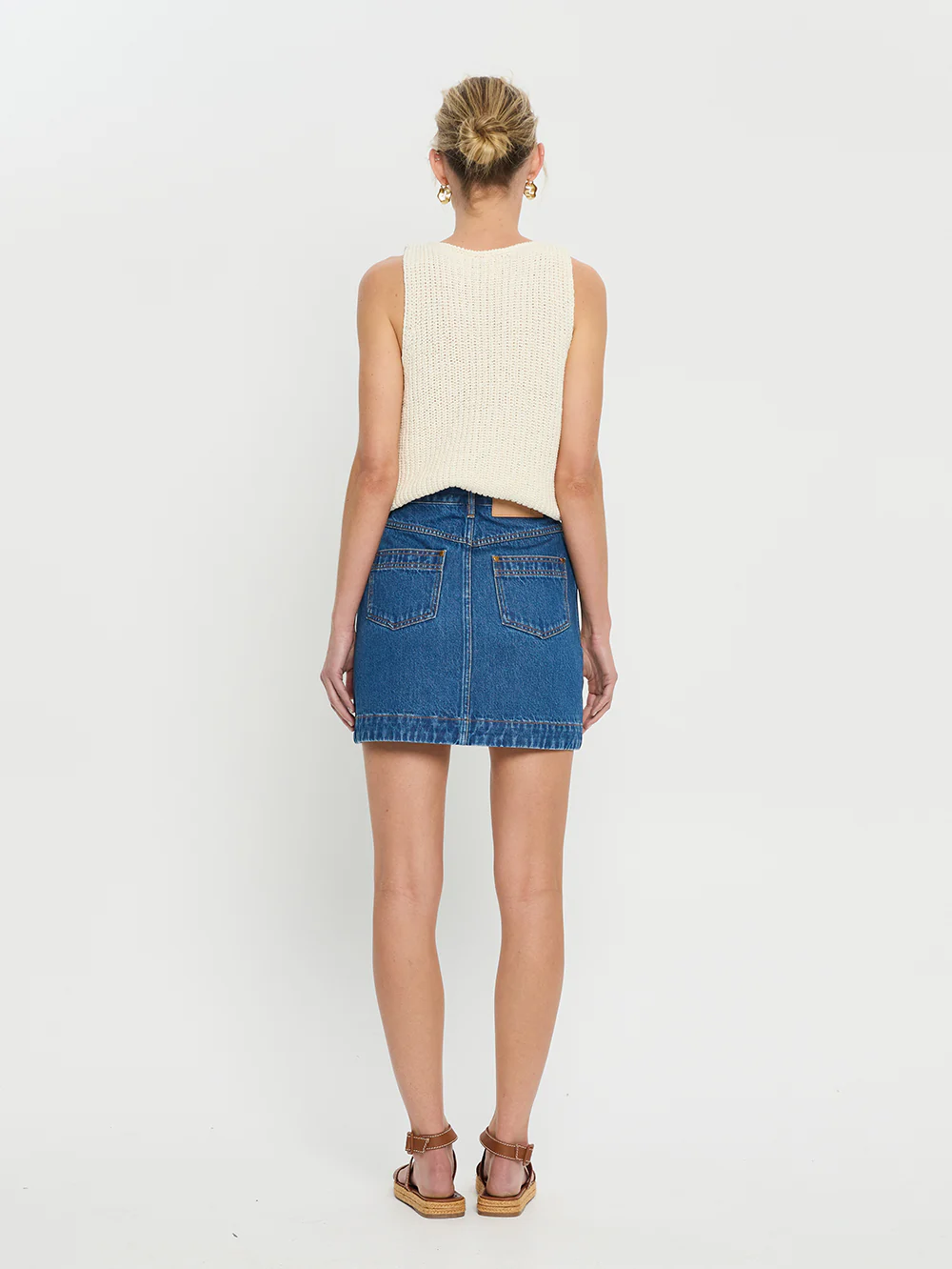 Cameron Denim Mini Skirt - Image 4