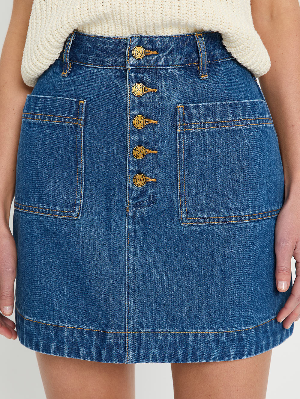 Cameron Denim Mini Skirt - Image 6