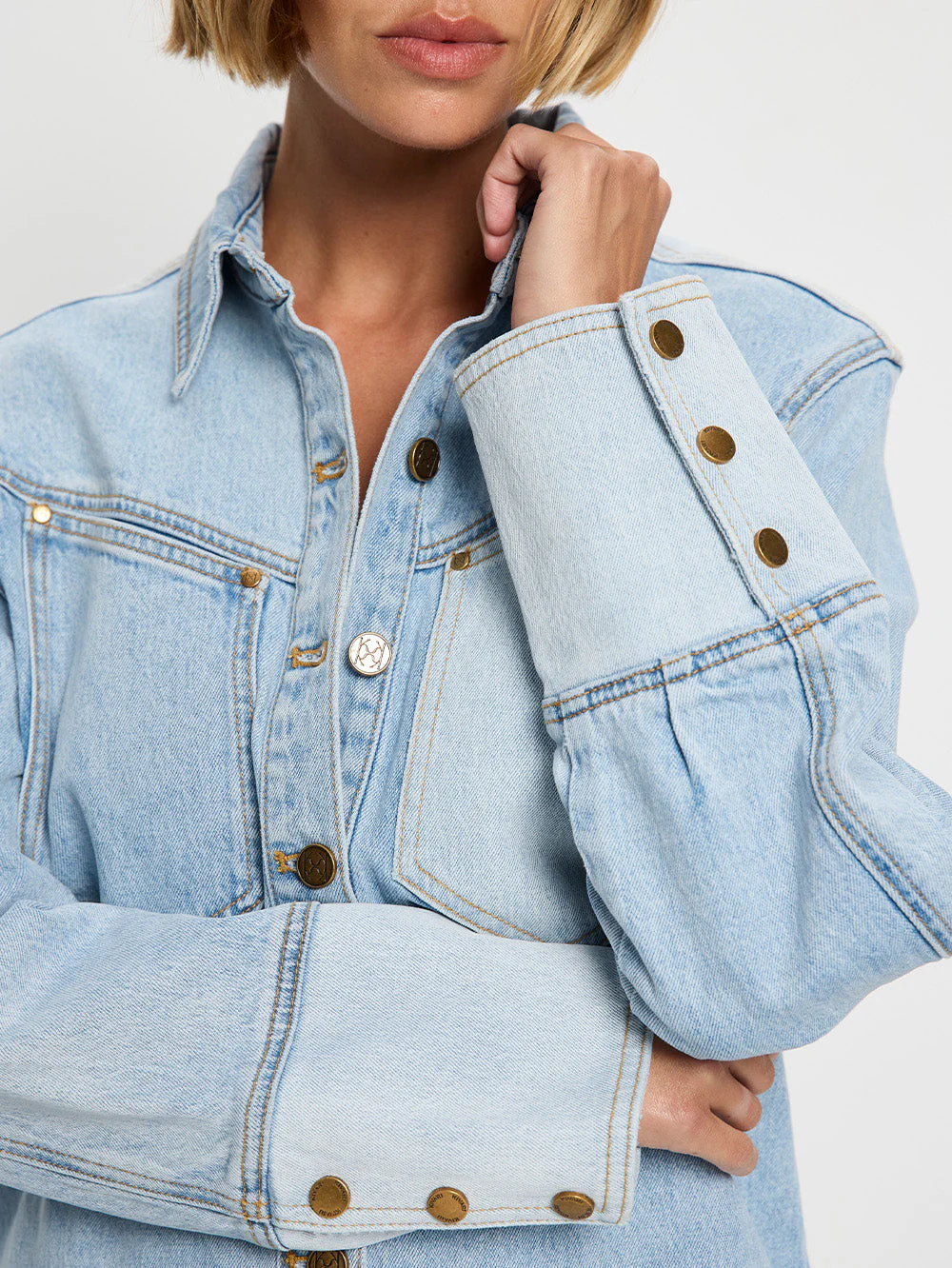 Carla Denim Mini Dress - Image 4