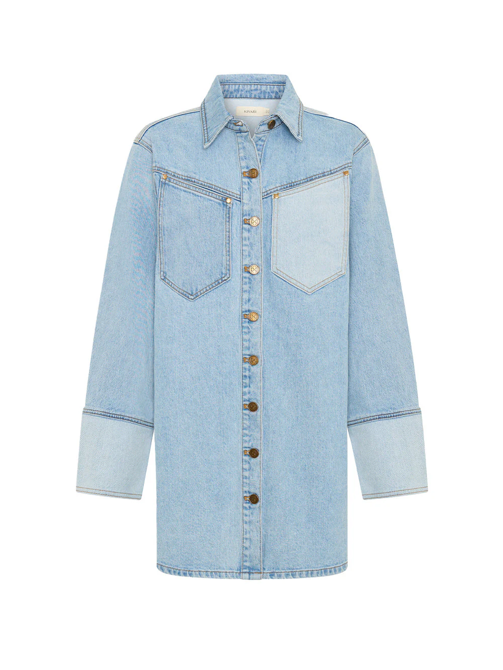 Carla Denim Mini Dress - Image 7