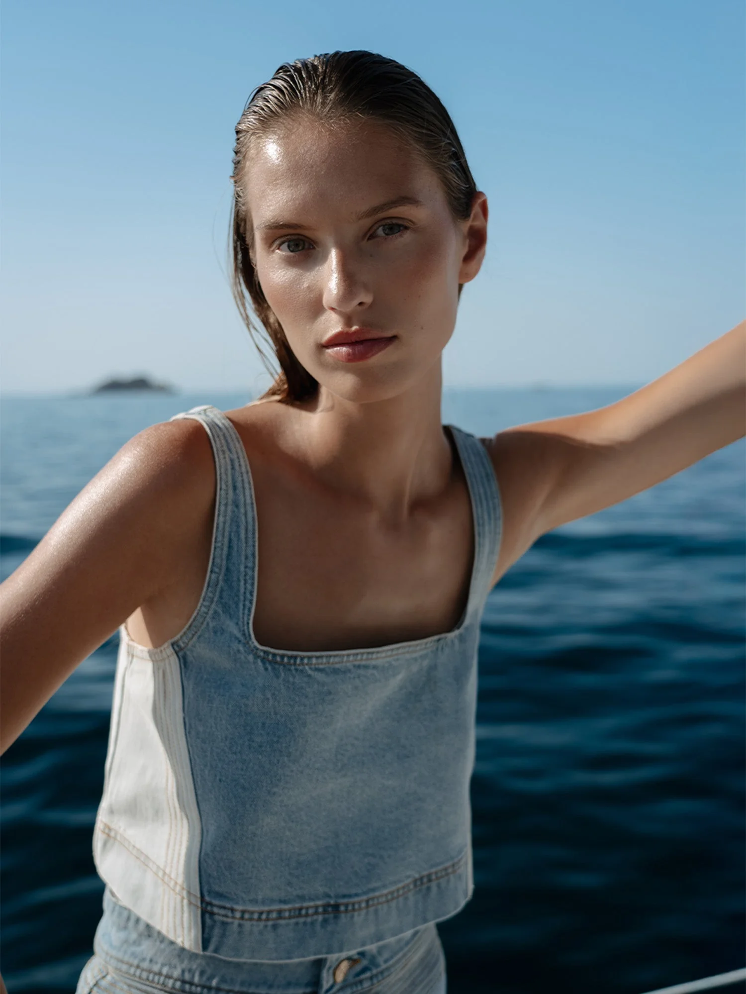 Carla Denim Top - Image 4