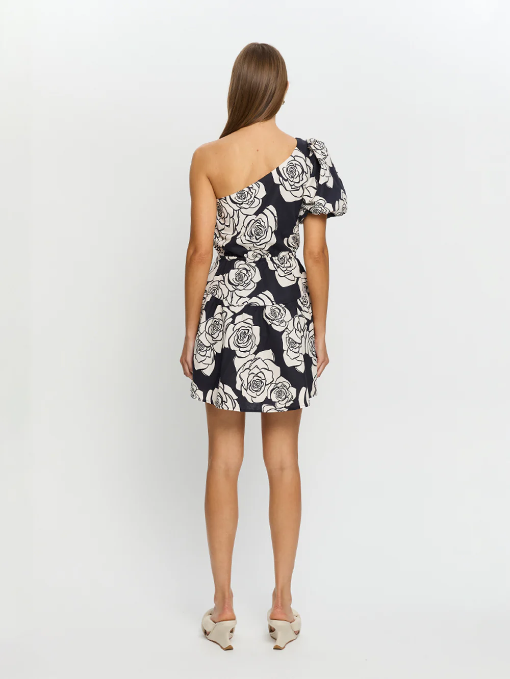 Carmen One Shoulder Mini Dress - Image 3