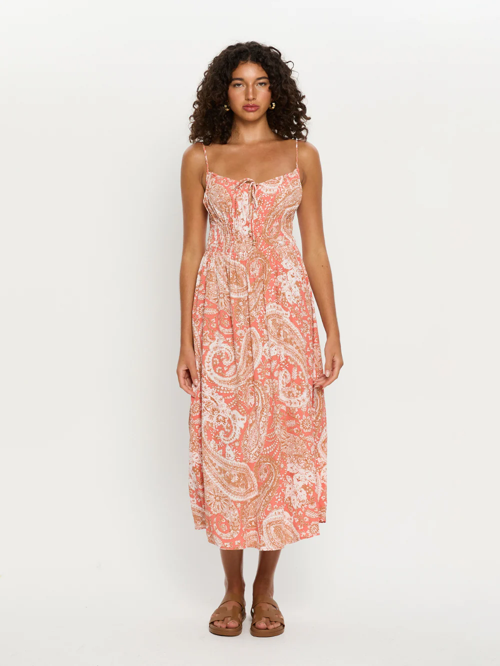 Casablanca Strappy Midi Dress