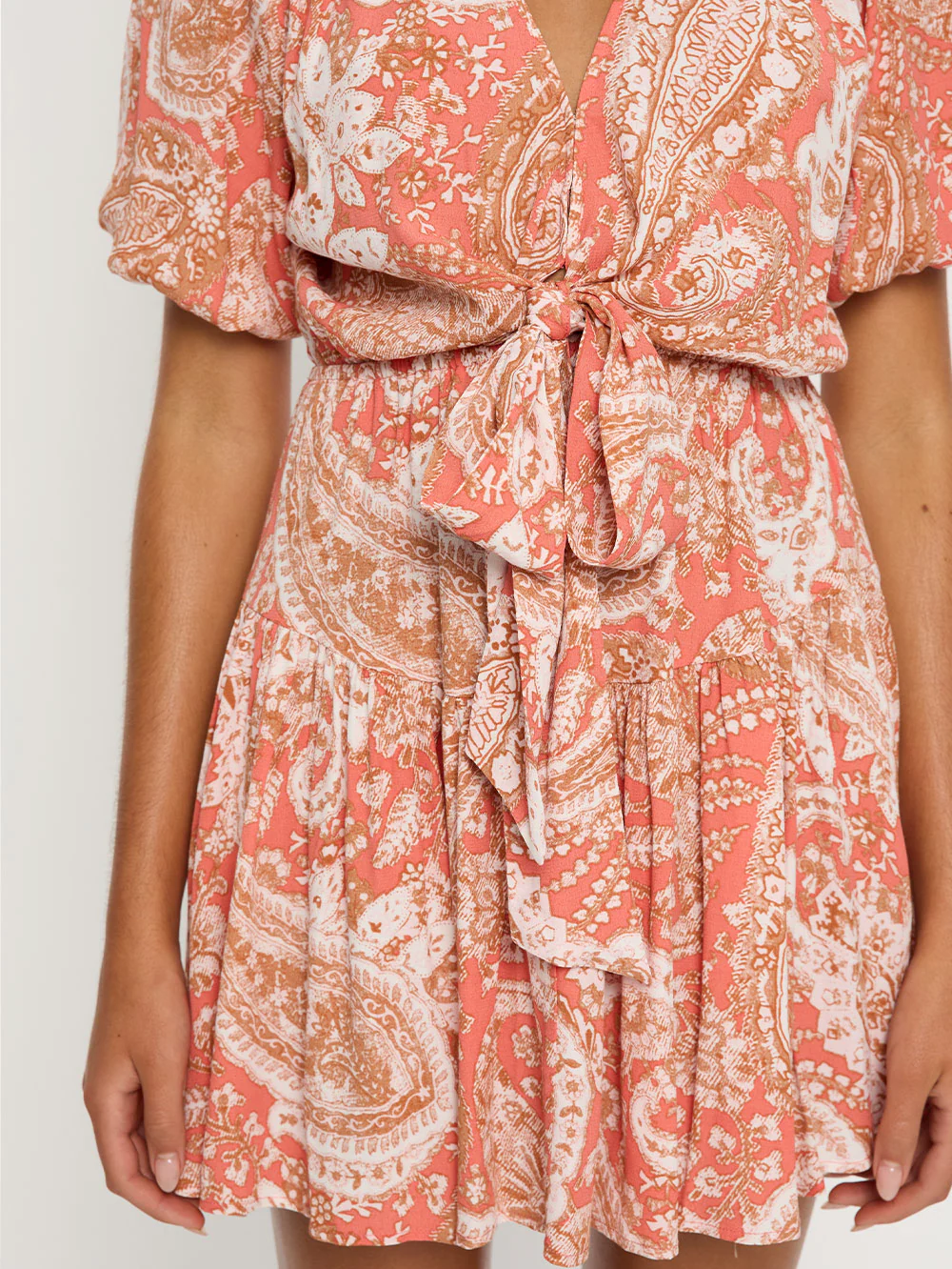 Casablanca Tie Front Mini Dress - Image 5