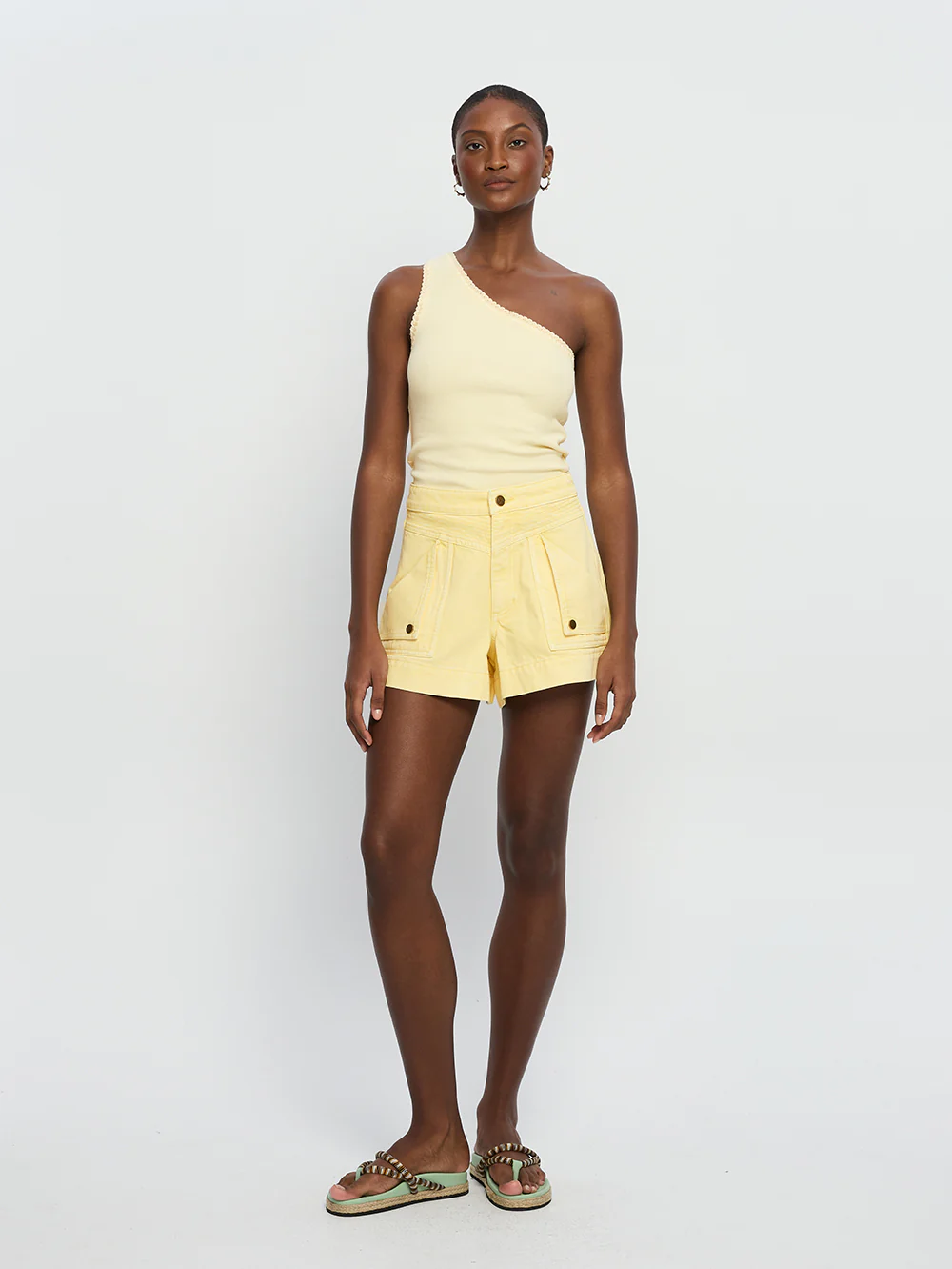 Celene Denim Short - Butter - Image 3