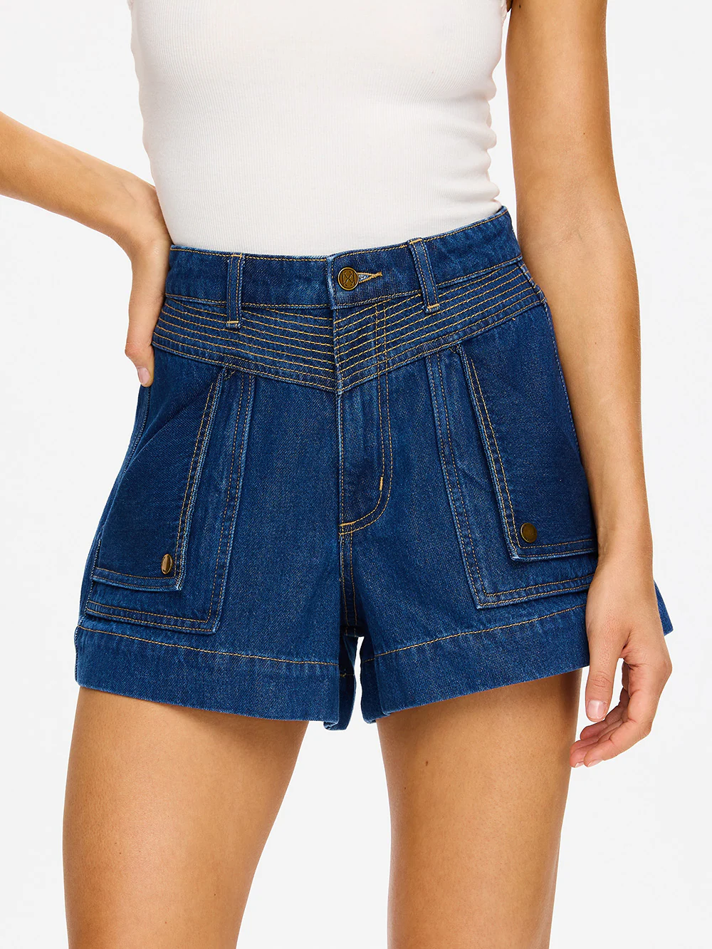 Celene Denim Short - Indigo - Image 5