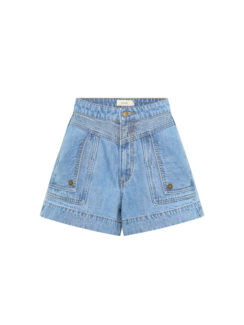 Celene Denim Shorts - Stonewash - Image 8