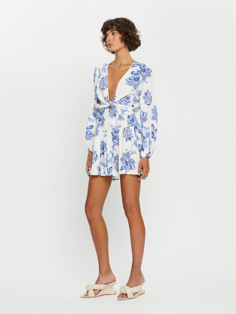 Chiara Tie Front Mini Dress - Image 4