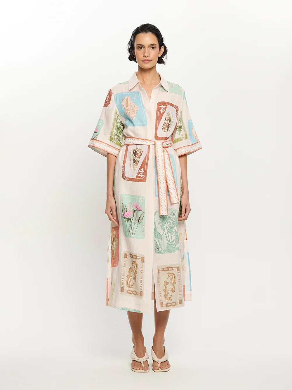 Coastline Shirt Midi Dress - Image 3