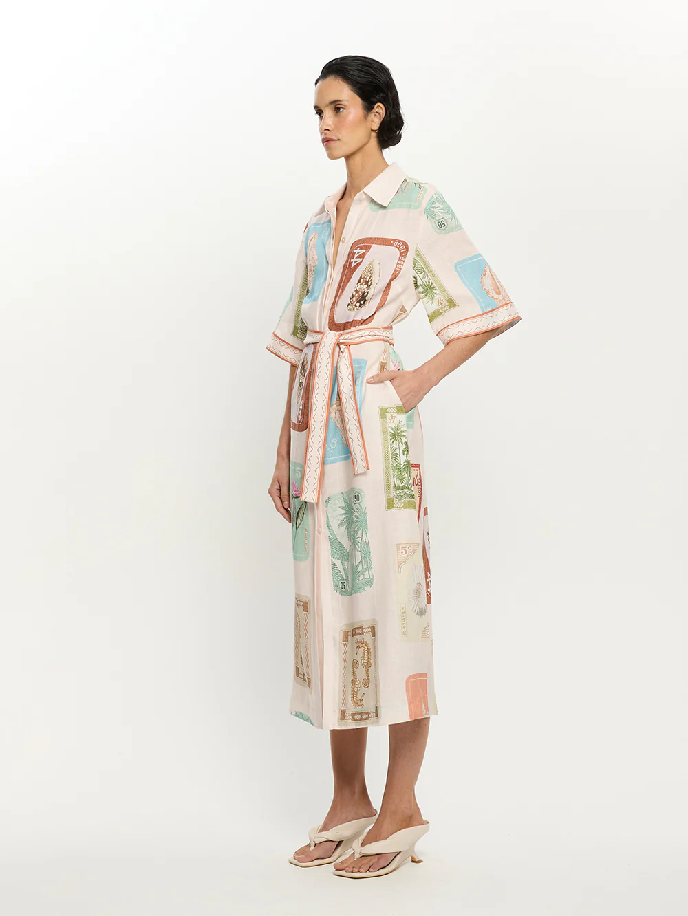 Coastline Shirt Midi Dress - Image 4