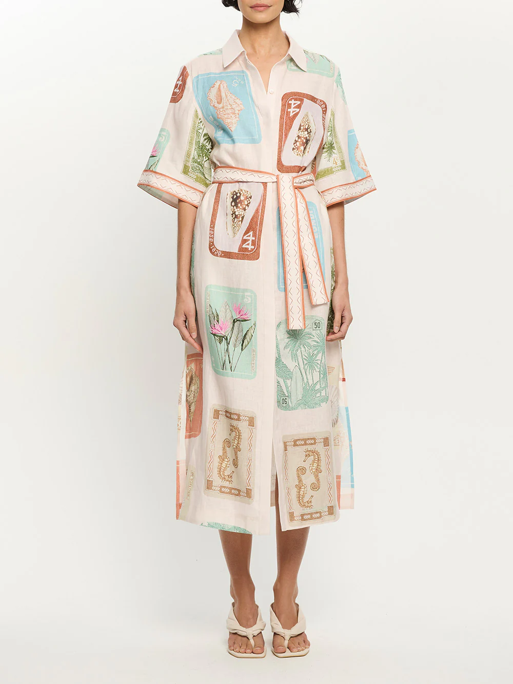 Coastline Shirt Midi Dress - Image 7