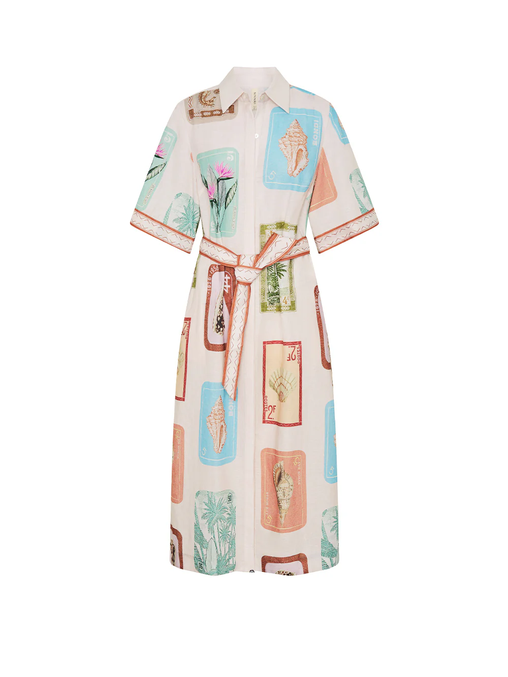 Coastline Shirt Midi Dress - Image 8