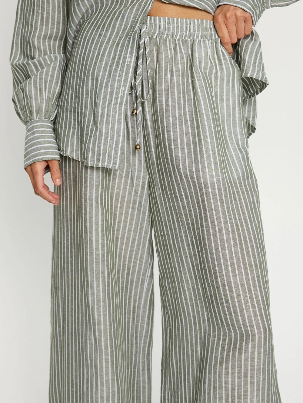 Elara Pant - Green Stripe - Image 4