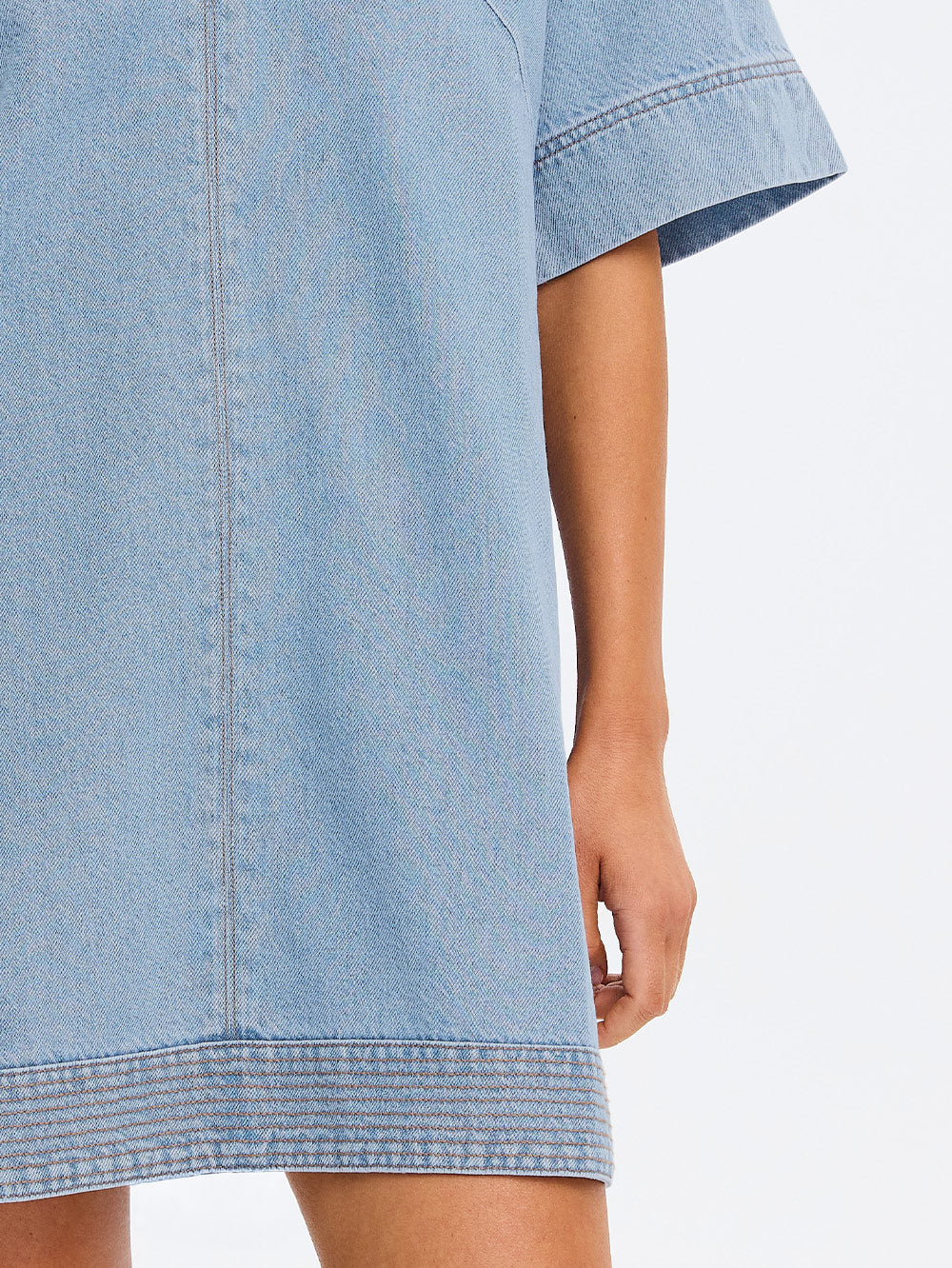 Emilie Denim Mini Dress - Image 5