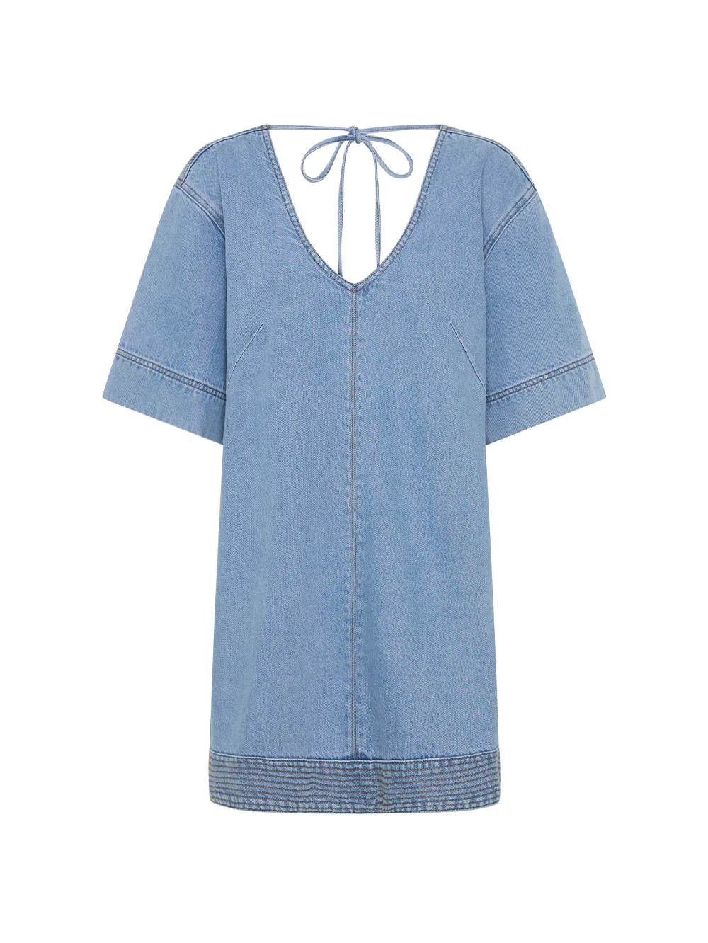 Emilie Denim Mini Dress - Image 8