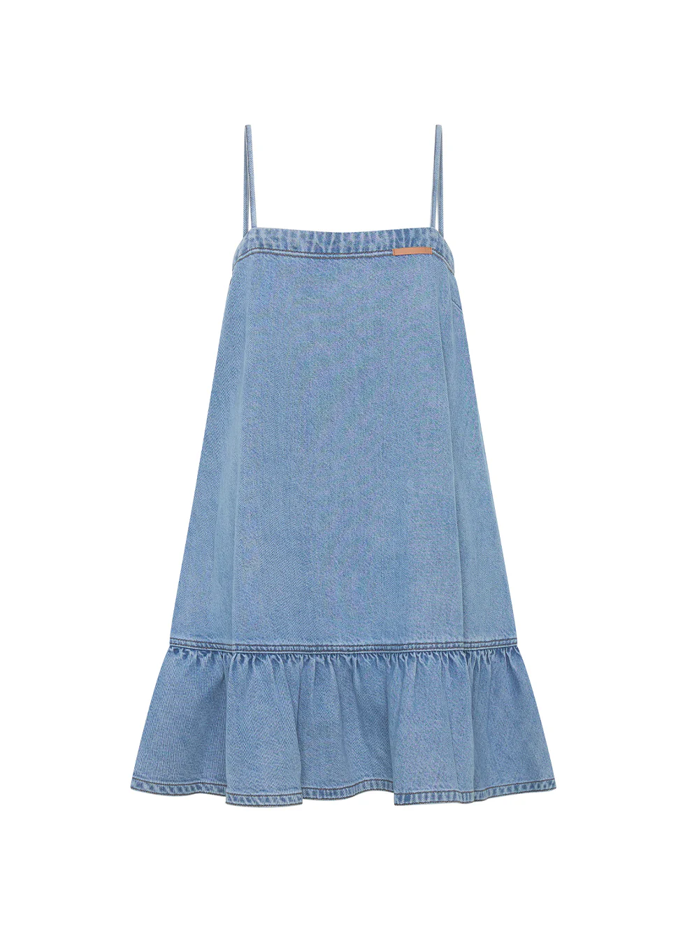 Emilie Denim Strappy Mini Dress - Image 8