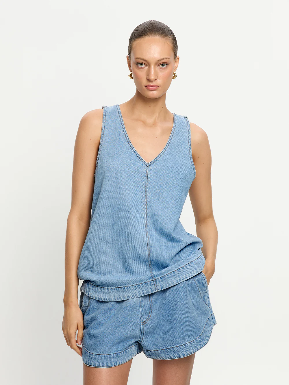 Emilie Denim Top - Image 5