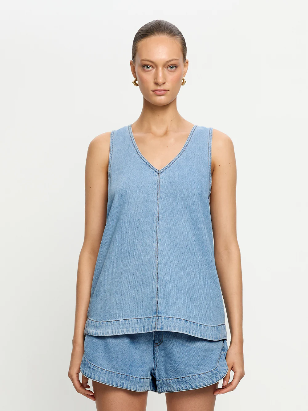 Emilie Denim Top - Image 7