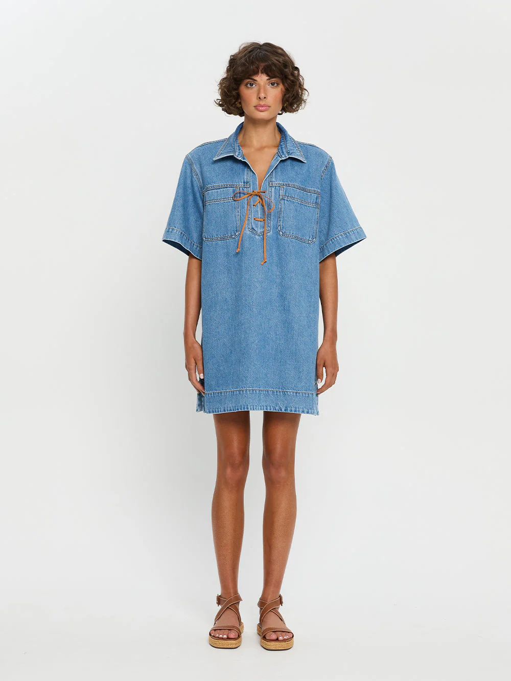 Evie Denim Dress - Image 4