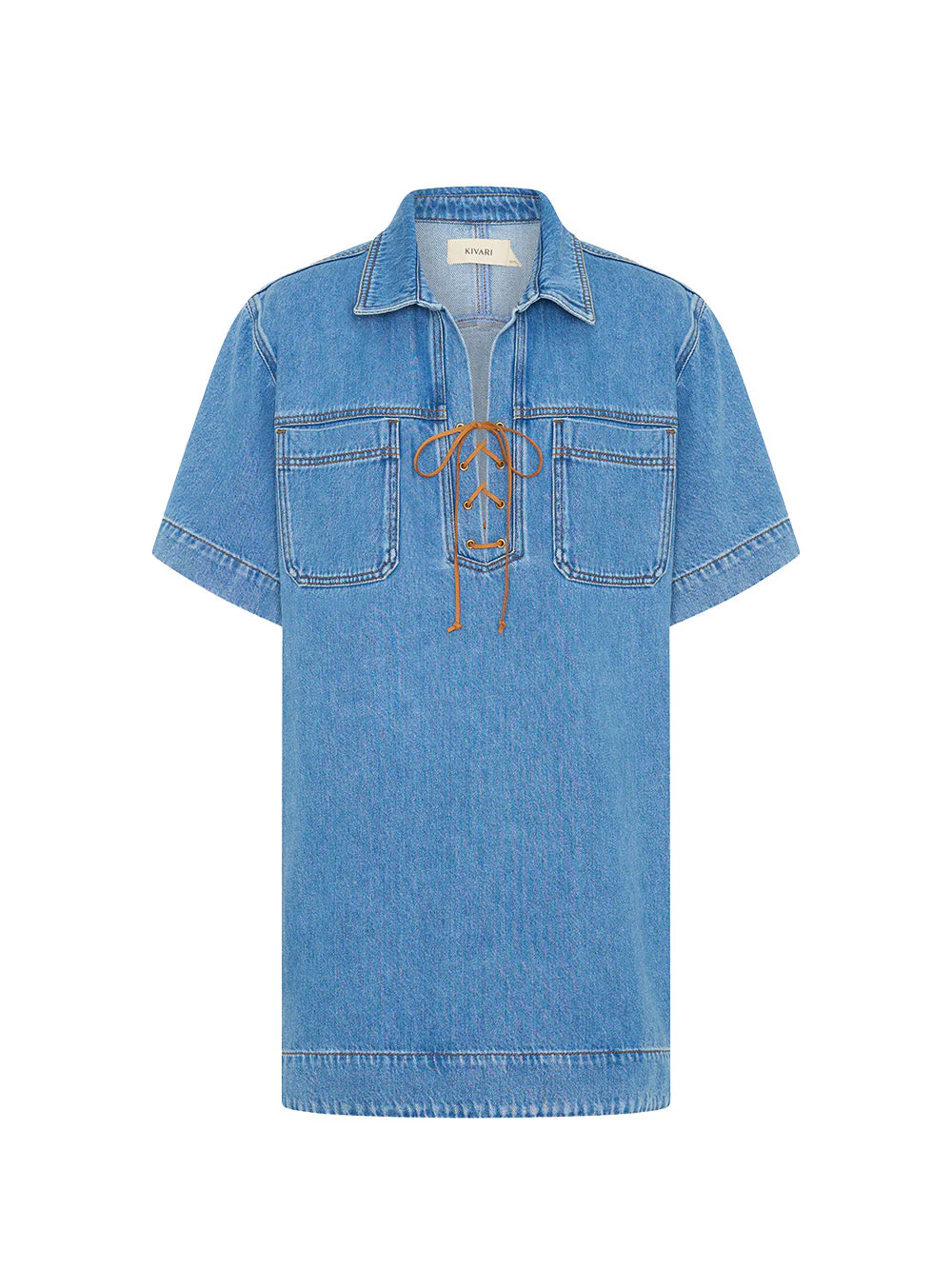 Evie Denim Dress - Image 7