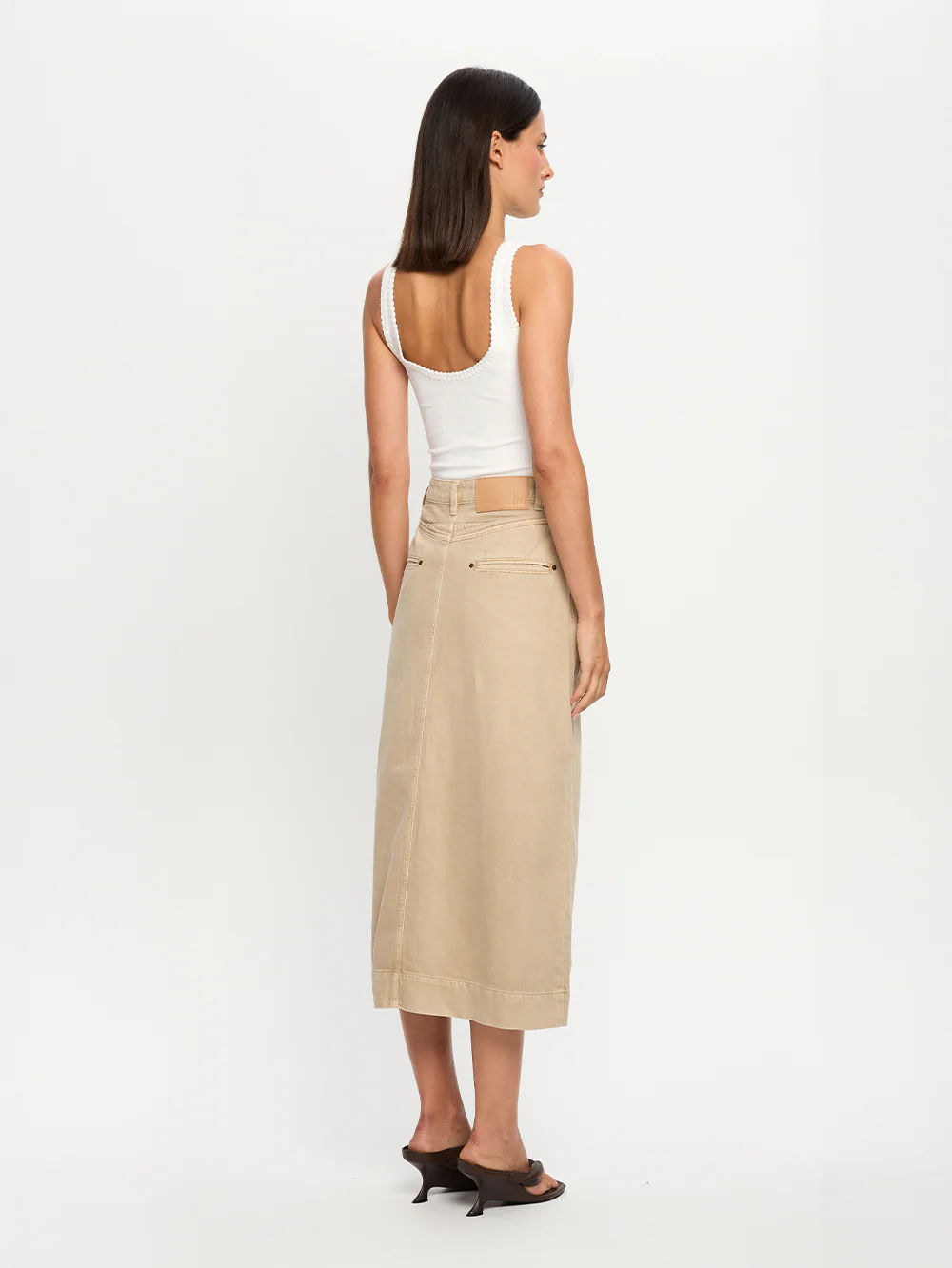 Evie Denim Midi Skirt - Image 4