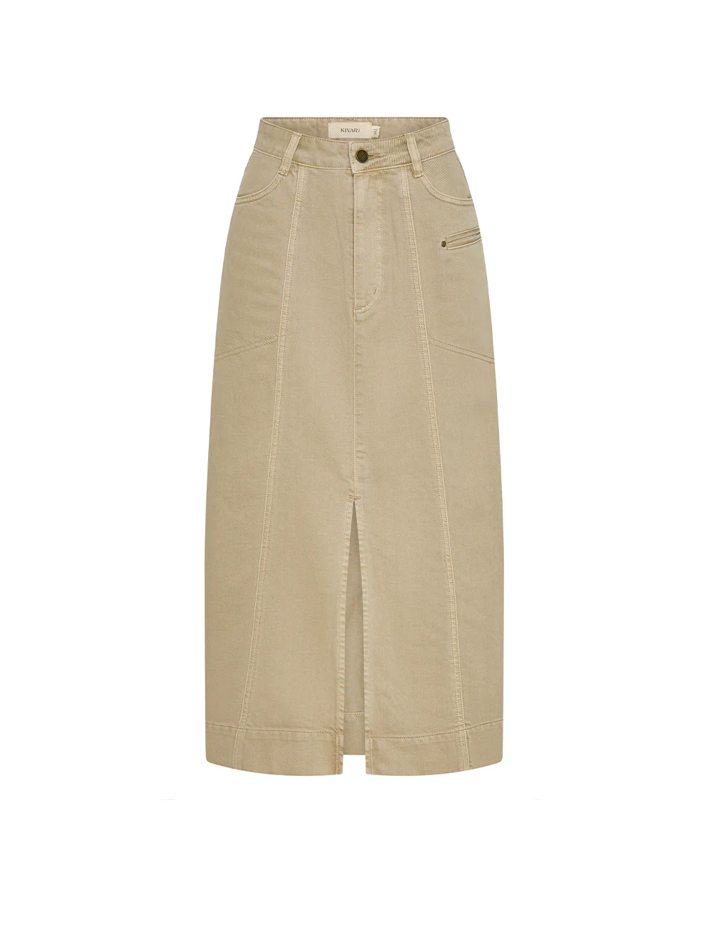 Evie Denim Midi Skirt - Image 9