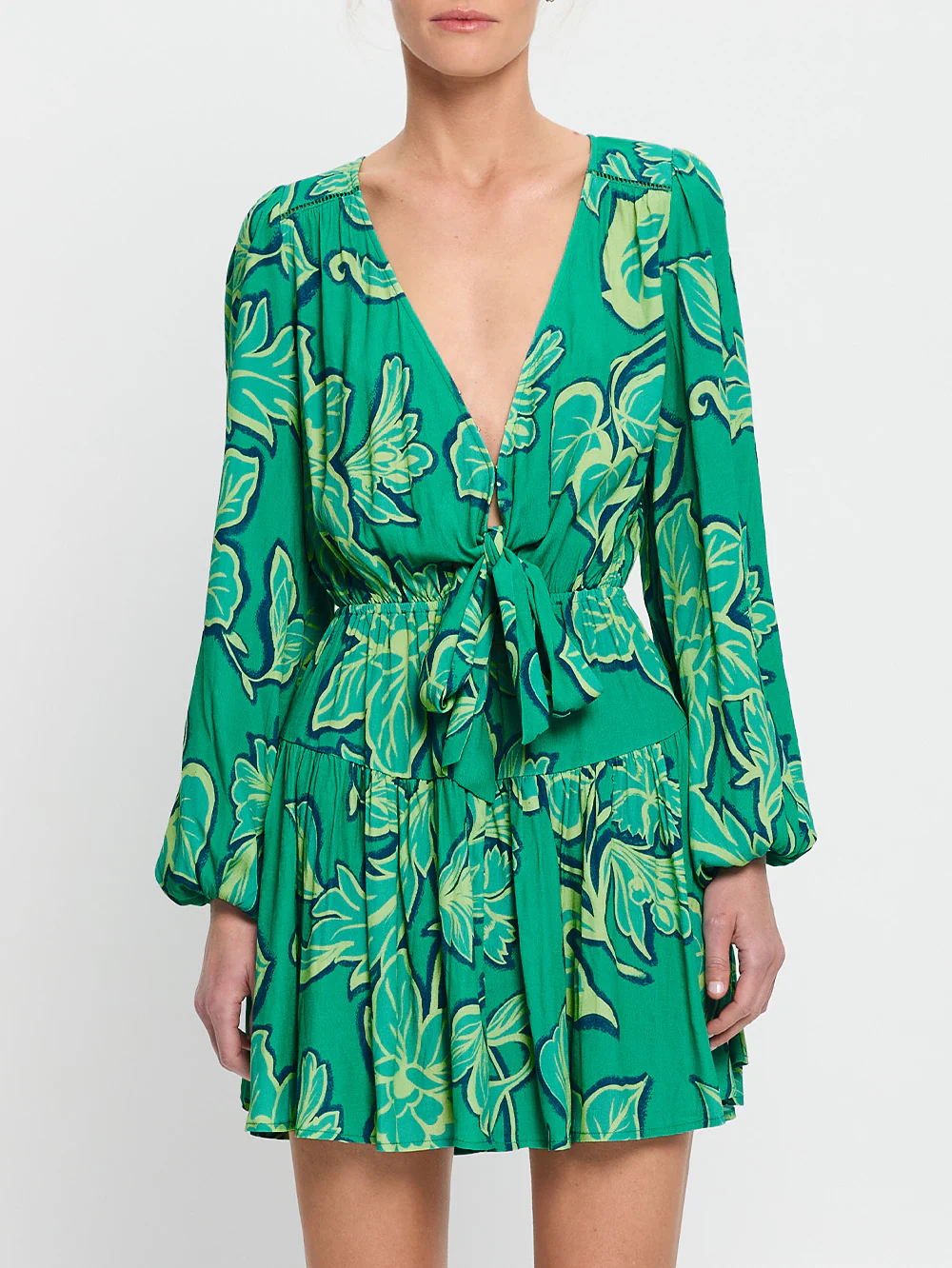 Fiora Tie Front Mini Dress - Image 3