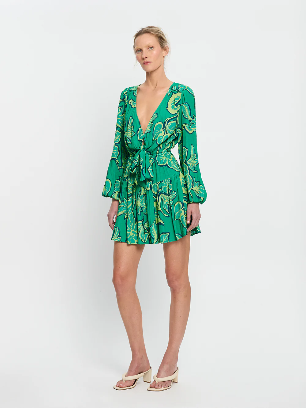 Fiora Tie Front Mini Dress - Image 4