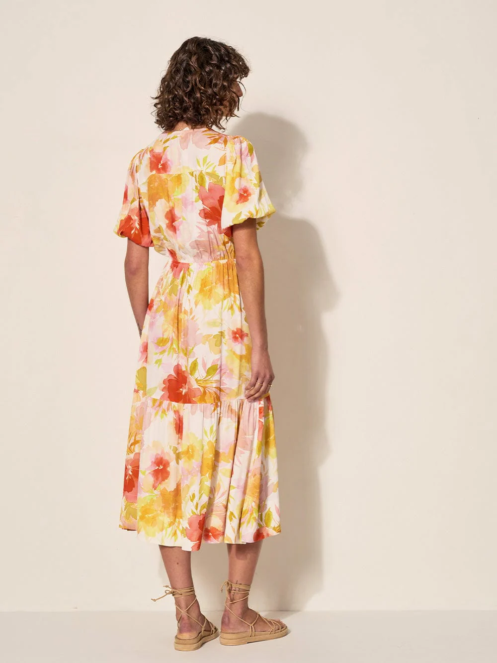 Genevieve Tie Front Midi Dress - Image 5