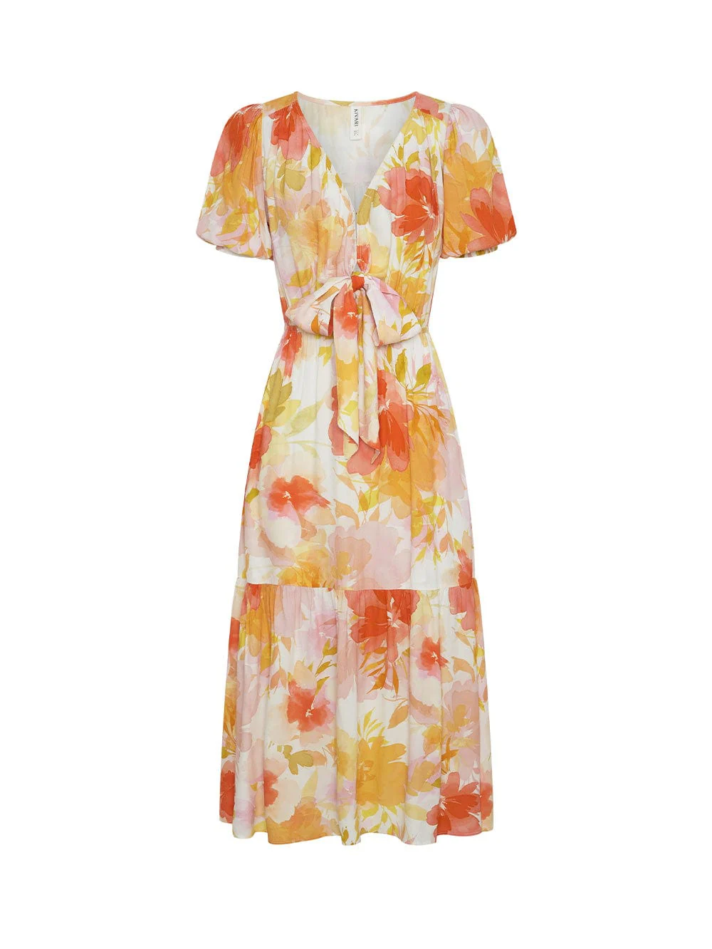 Genevieve Tie Front Midi Dress - Image 7