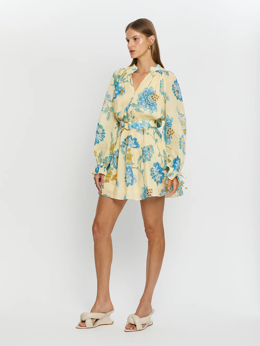 Giselle Blouson Sleeve Mini Dress - Image 3