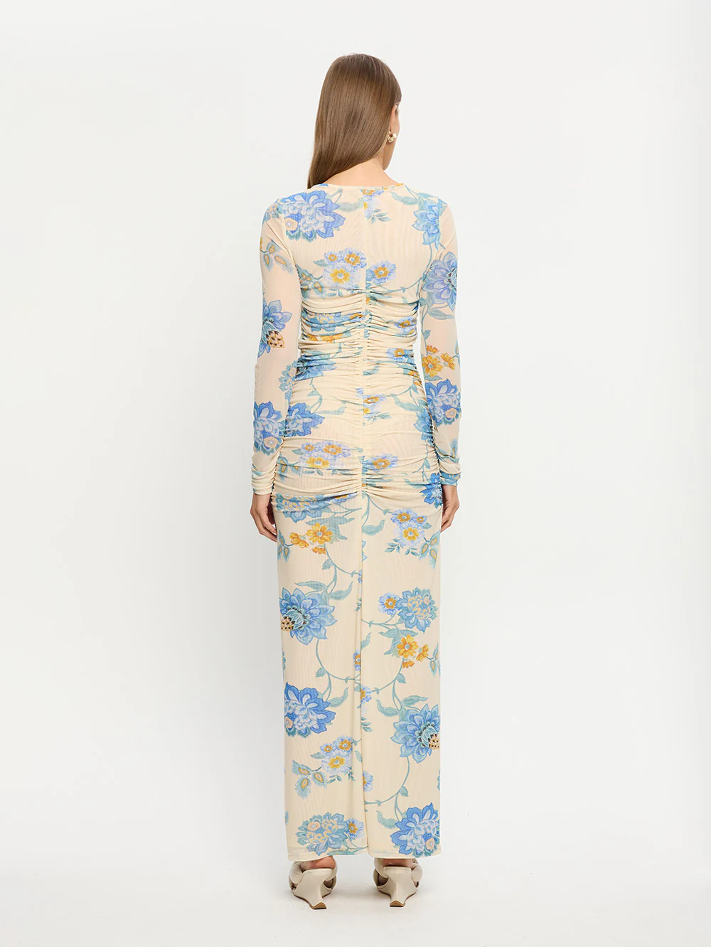 Giselle Mesh Maxi Dress - Image 3