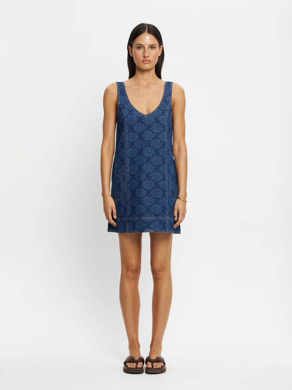 Ilaria Denim Mini Dress - Image 2