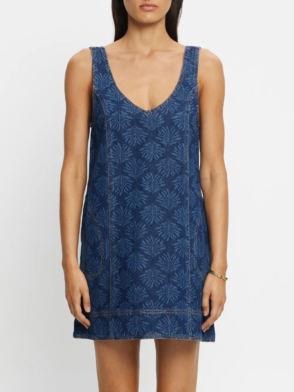 Ilaria Denim Mini Dress - Image 7