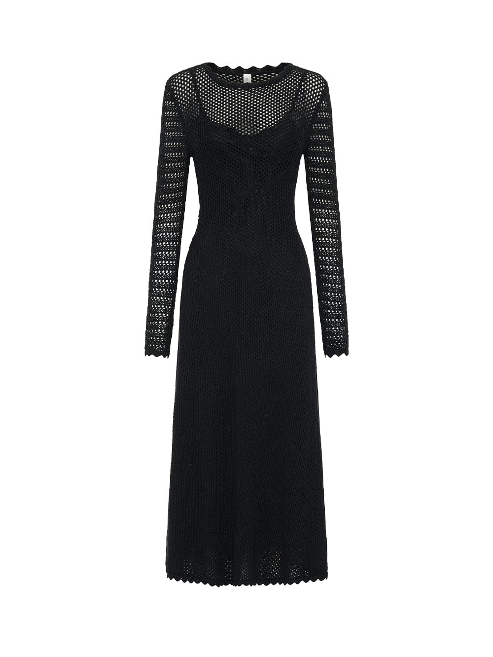 Ingrid Knit Midi Dress - Black - Image 7