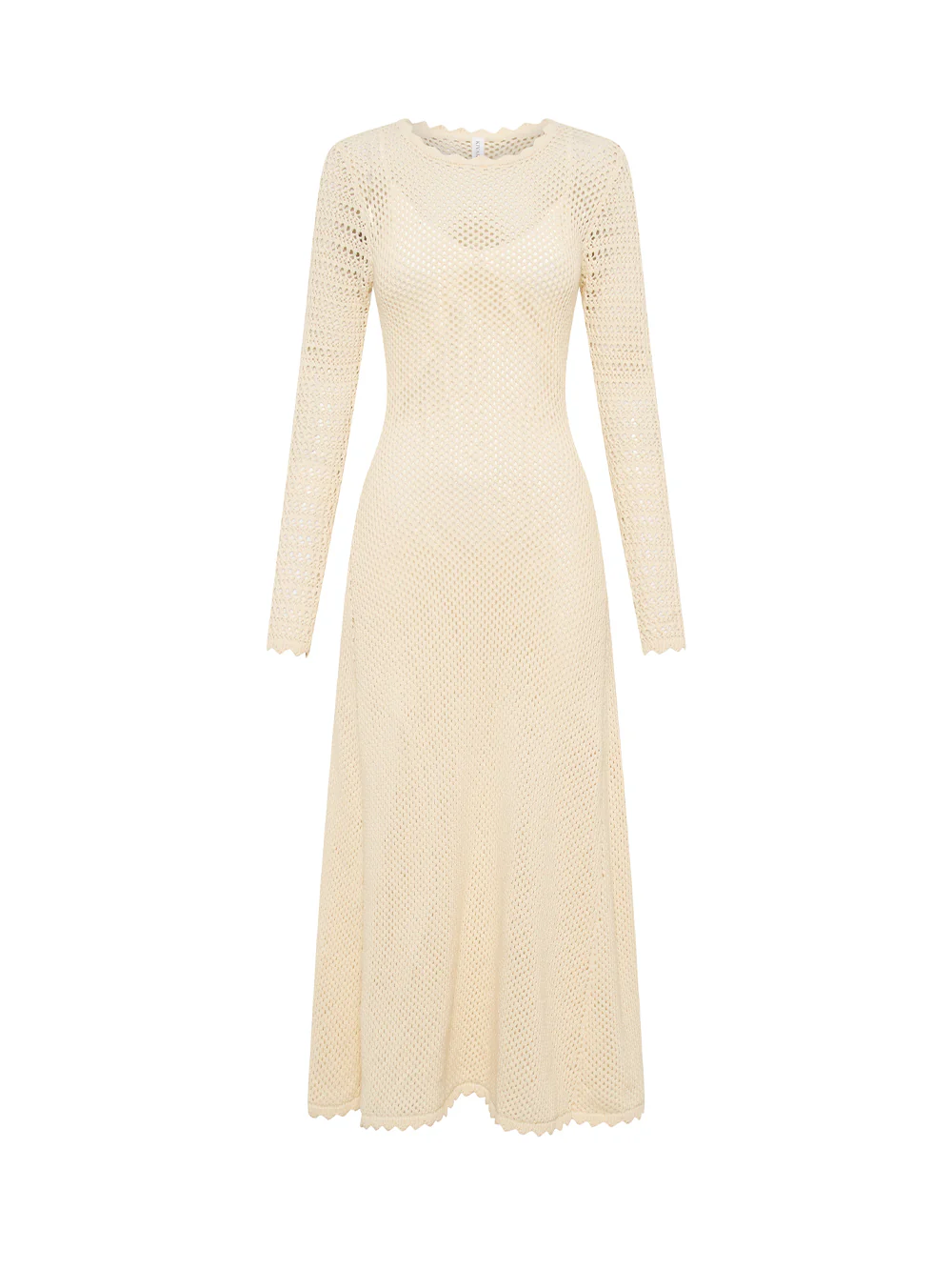 Ingrid Knit Midi Dress - Cream - Image 8