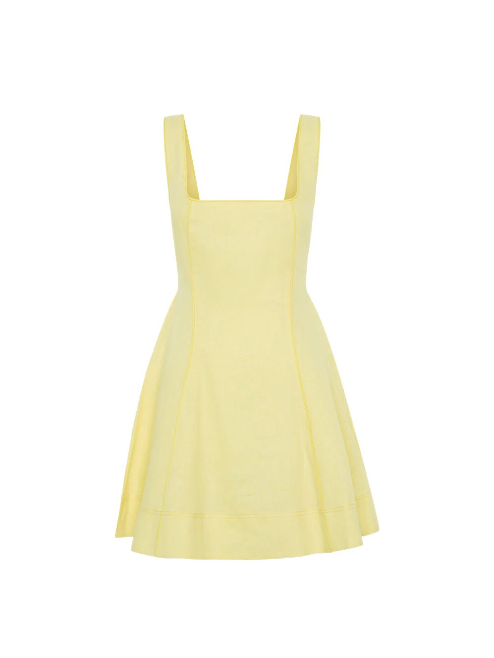 Jenna Strappy Mini Dress - Butter - Image 7