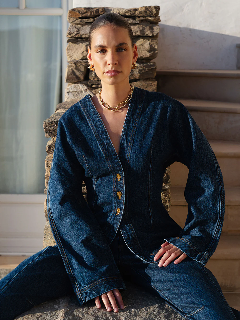 Jessica Denim Barrel Jacket