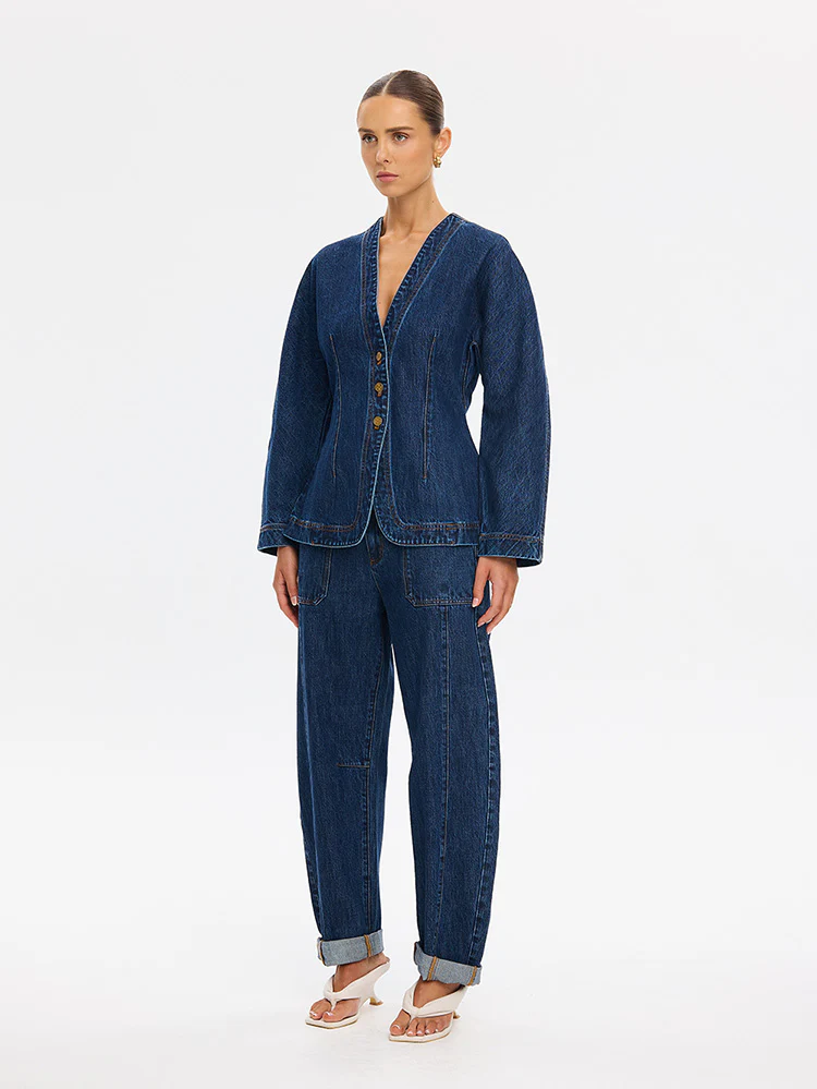 Jessica Denim Barrel Jacket - Image 3
