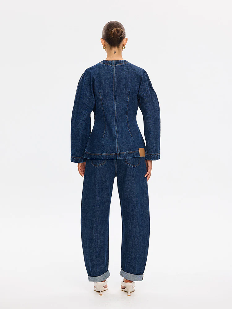 Jessica Denim Barrel Jacket - Image 4