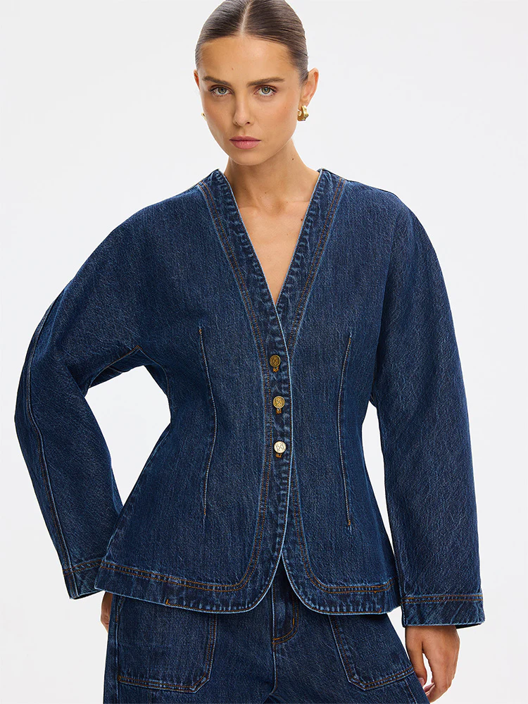 Jessica Denim Barrel Jacket - Image 5