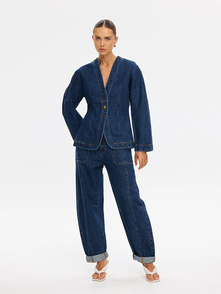 Jessica Denim Barrel Jacket - Image 6