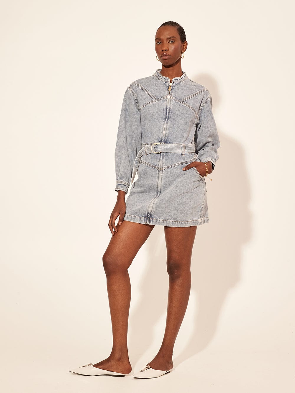 Jimmy Denim Mini Dress - Image 4