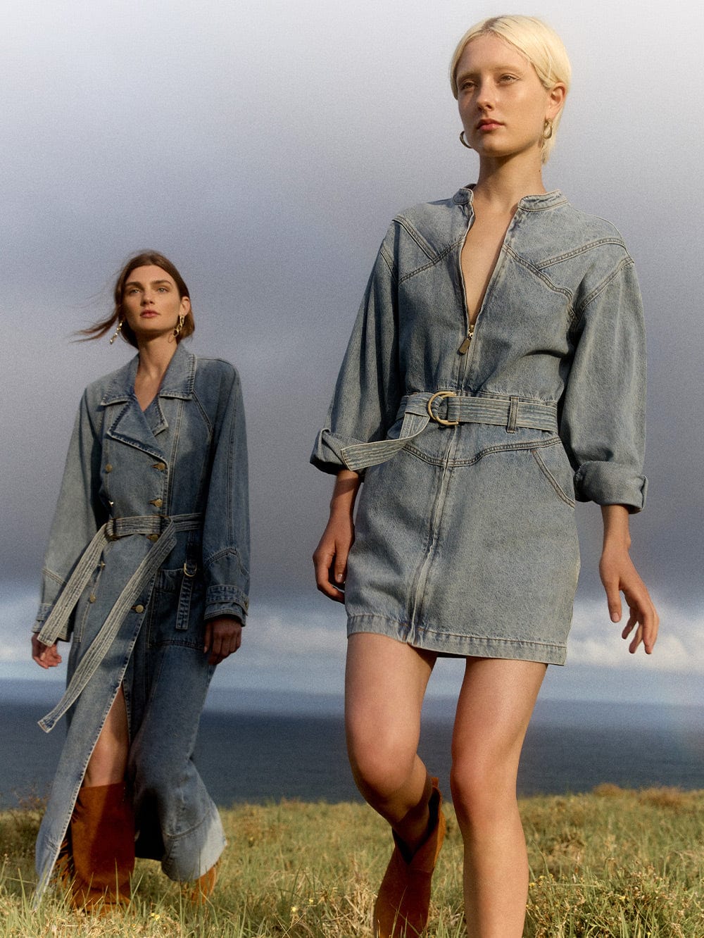 Jimmy Denim Mini Dress - Image 5