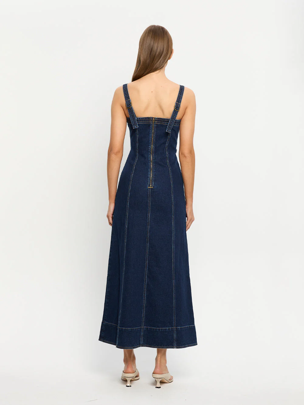 Joelle Denim Maxi Dress - Image 5
