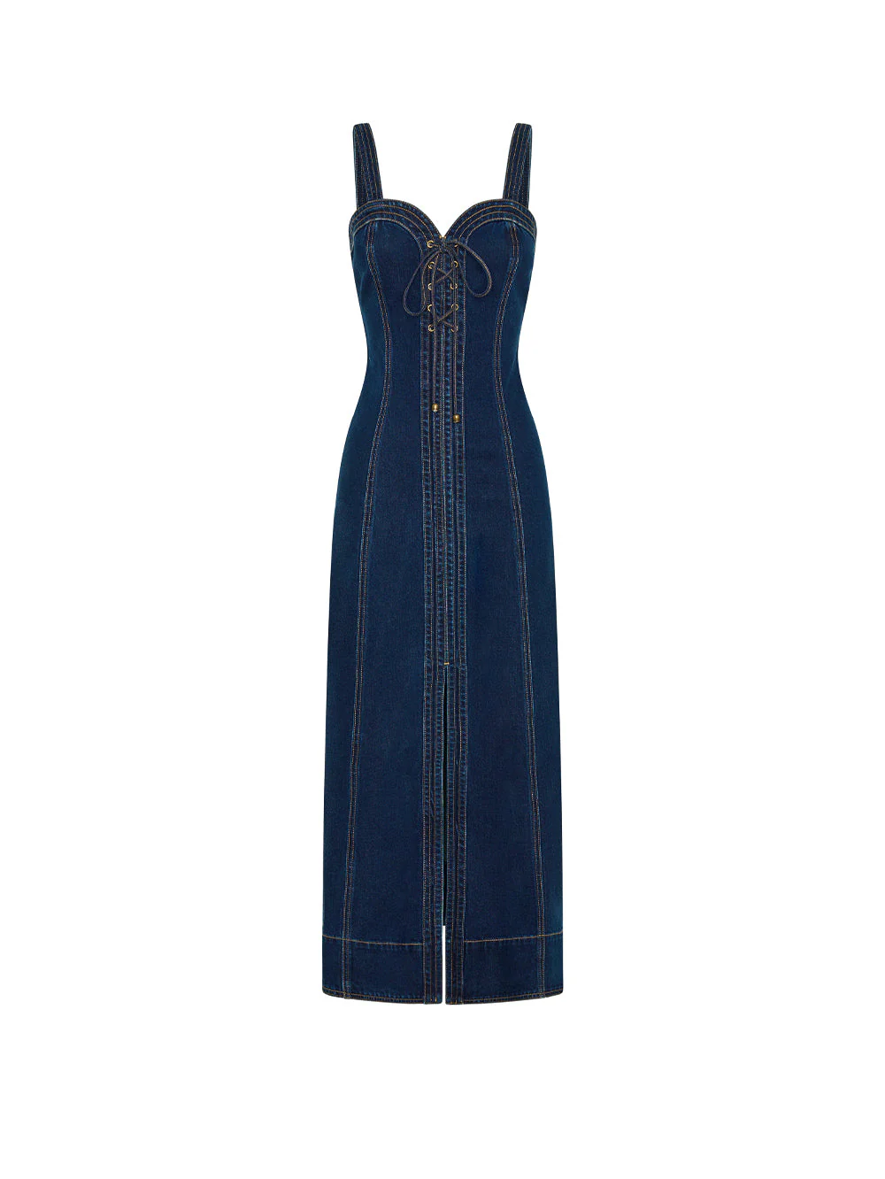 Joelle Denim Maxi Dress - Image 8